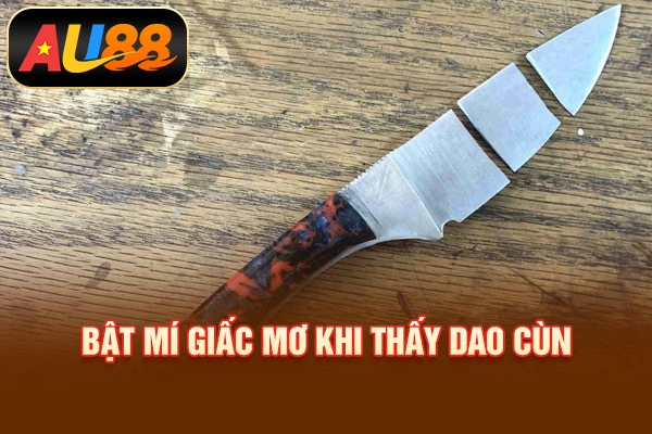 Bật mí giấc mơ khi thấy dao cùn